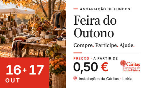 Feira do Outono da Cáritas Diocesana de Leiria-Fátima, 16 e 17 de outubro.
